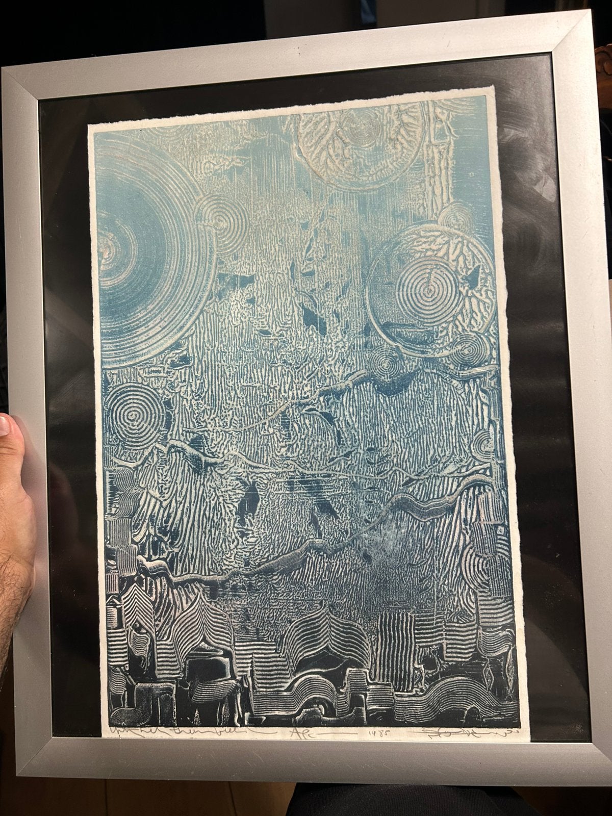 Jerusalem Fantasy – Estampe originale signée A/P —1985, Enlèvement, Papier