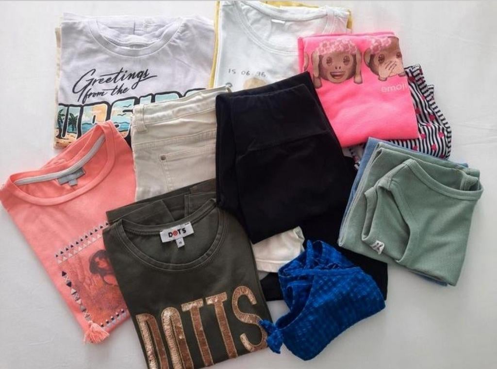 Pakket meisjes zomer kleding maat140 /152, Ophalen, Zo goed als nieuw, Maat 140
