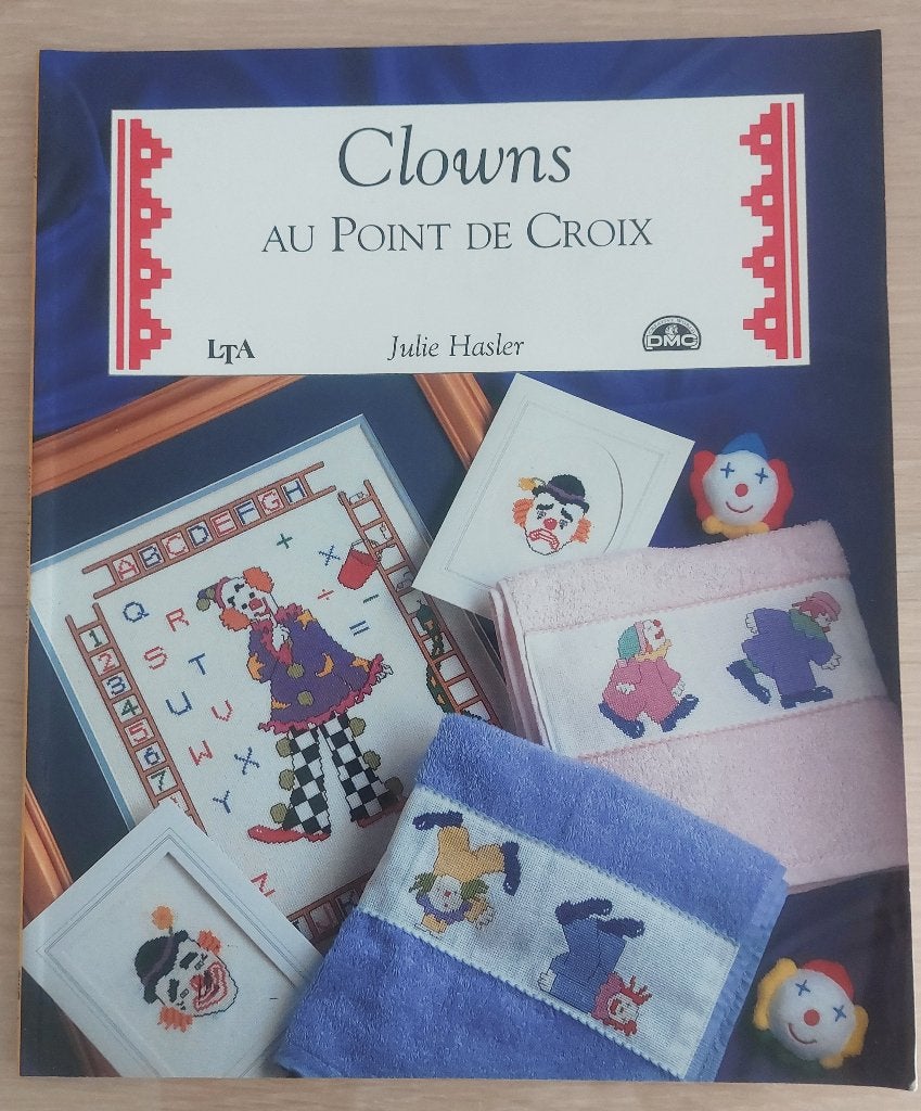 Clowns met kruissteek, Ophalen of Verzenden, Zo goed als nieuw, Handborduren, Patroon