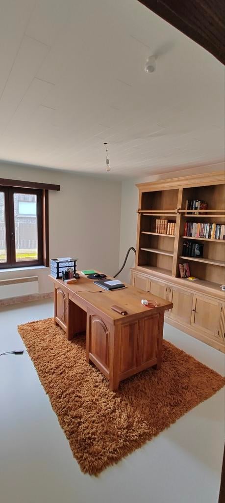 Armoire bibliothèque en Chêne, Maison & Meubles, Armoires | Bibliothèques, 200 cm ou plus, Comme neuf, Enlèvement, 200 cm ou plus