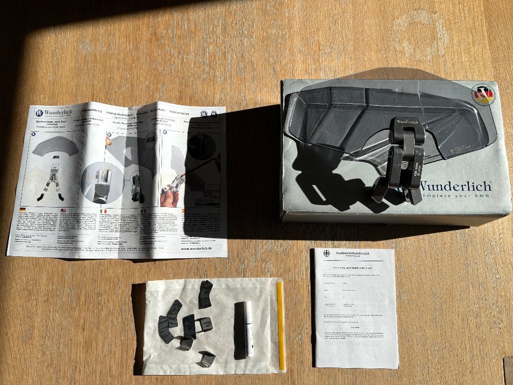 Wunderlich windshield extension VARIO-ERGO 3D+ - smoked grey, Motoren, Accessoires | Overige, Ophalen of Verzenden, Gebruikt