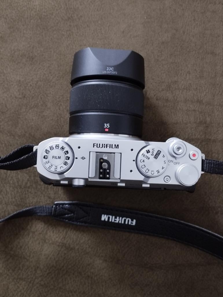 Fujifilm X-M5 systeemcamera Zilver + XC 35mm, Ophalen of Verzenden, Zo goed als nieuw, Compact, Fuji
