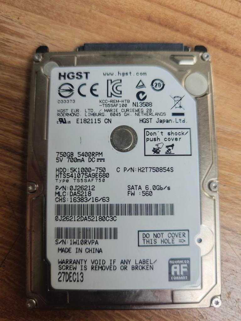 Disque dur HDD, Computers en Software, Harde schijven, Ophalen of Verzenden, HDD