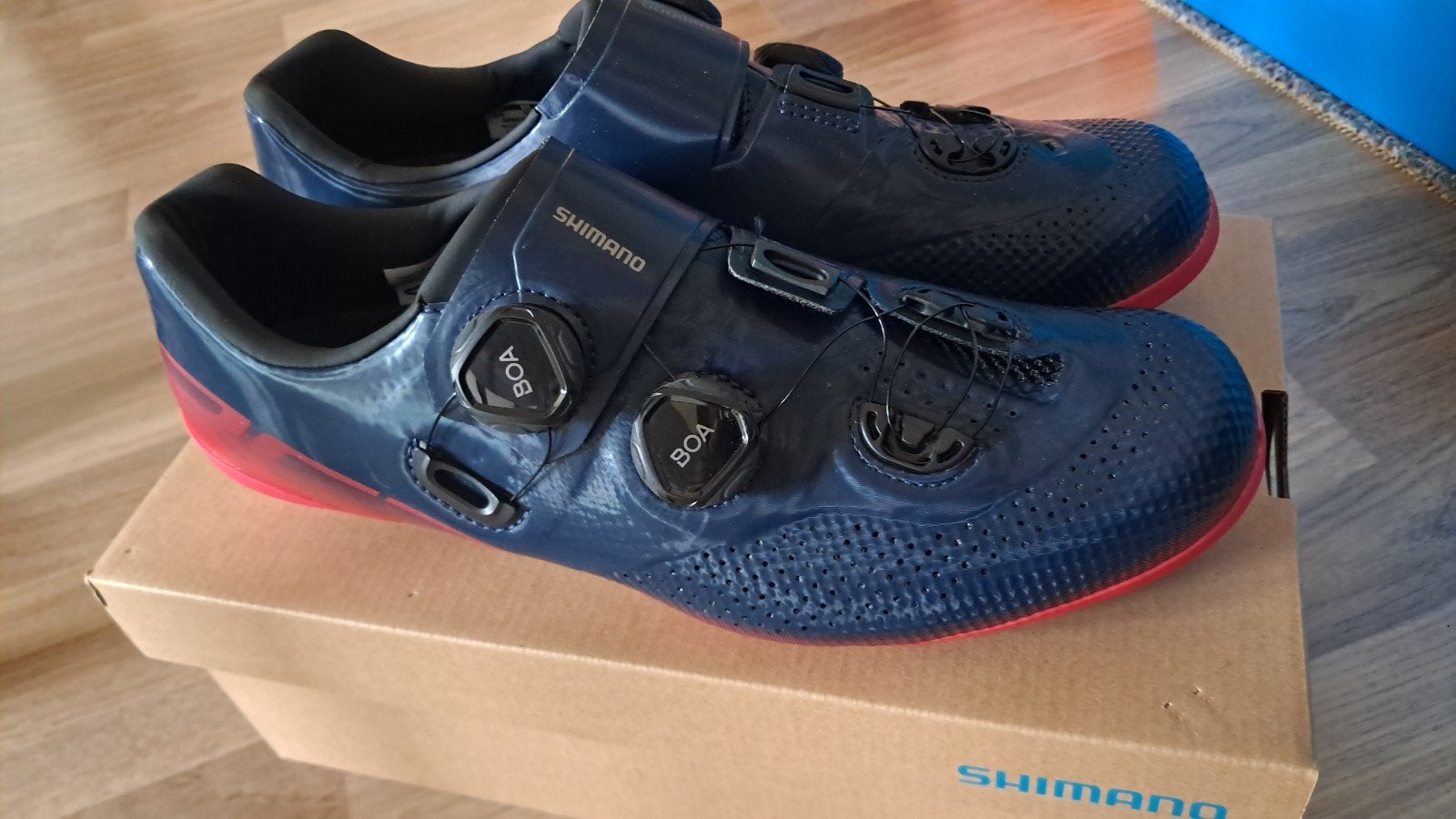 Shimano RC 7 blauw/rood NIEUW maat 44, Enlèvement, Neuf, Chaussures