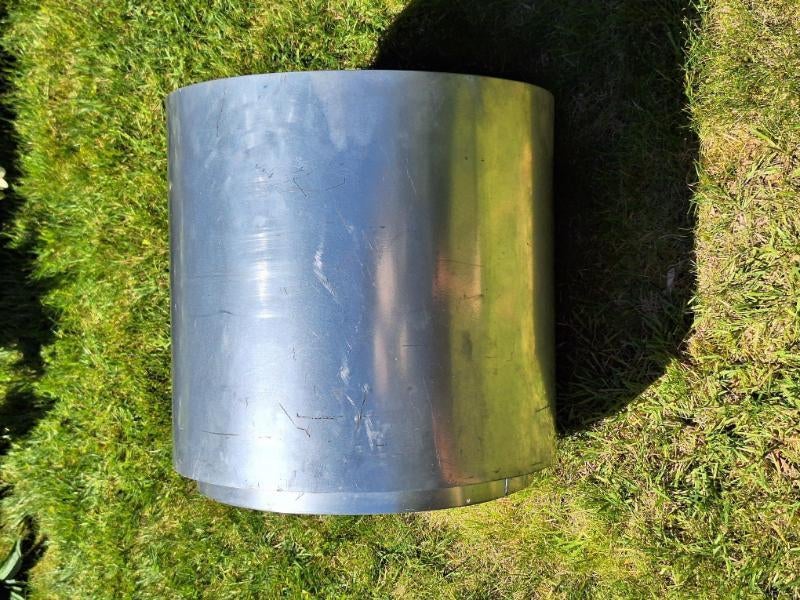 Pot de fleurs robuste en acier inoxydable !, Intérieur, Rond, 30 à 60 cm, Enlèvement