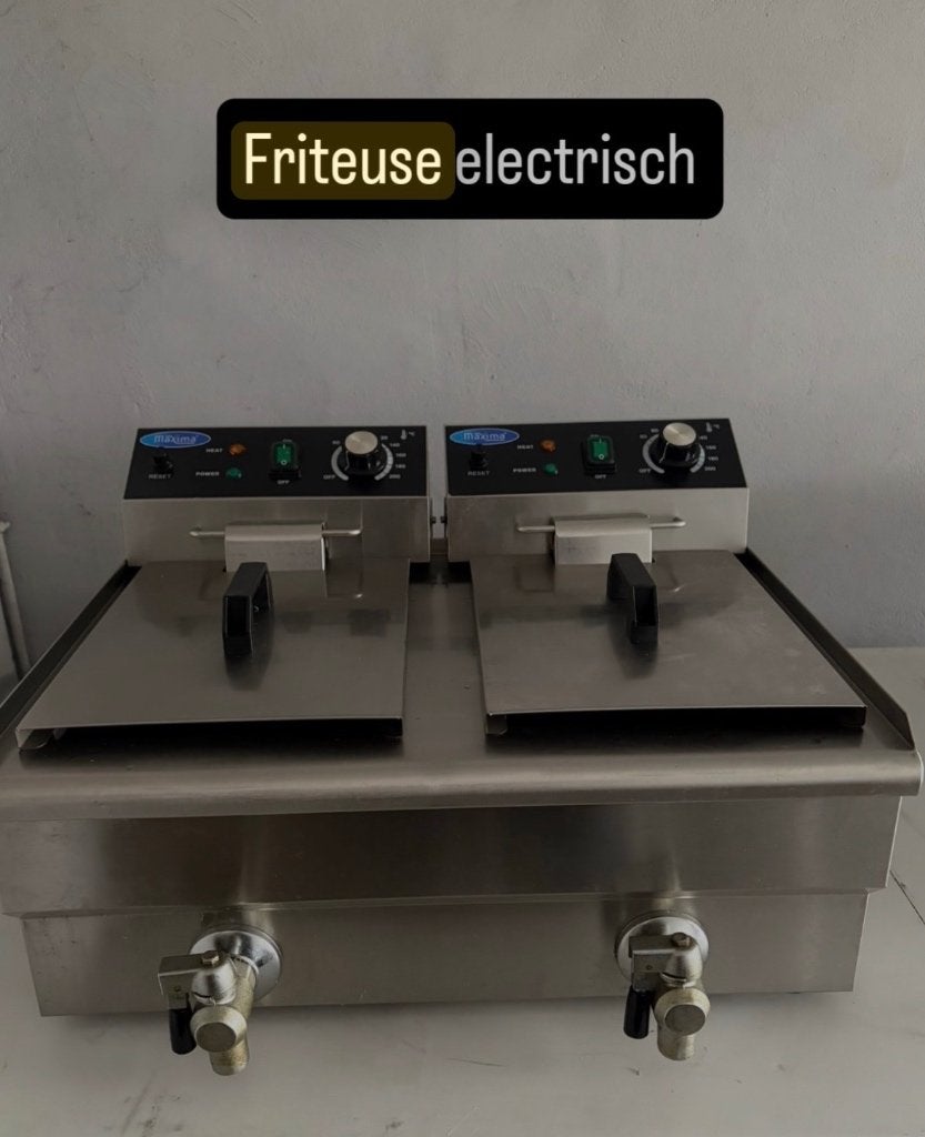 Elektrische friteuse (dubbel), Ophalen, Gebruikt, Fornuis, Frituur en Grillen