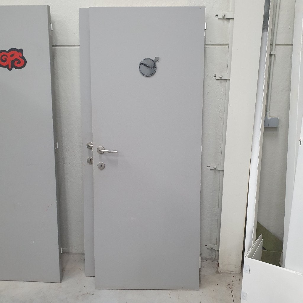 Verfdeur + slot & INOX kruk, Doe-het-zelf en Bouw, Ophalen, Gebruikt, Minder dan 80 cm, Binnendeur