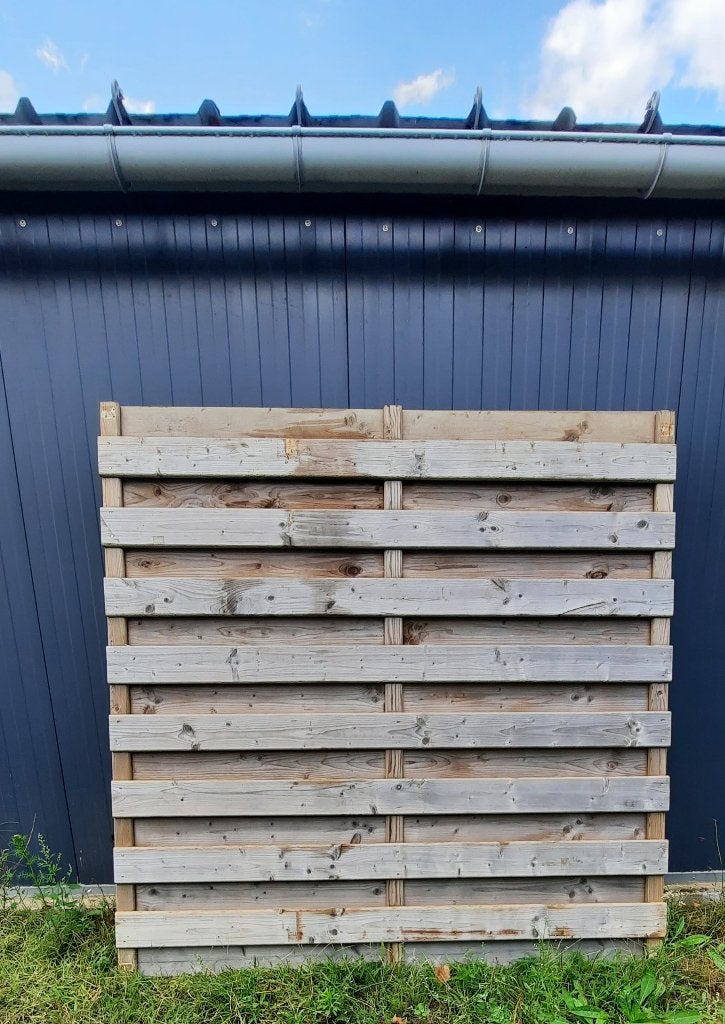 5x Houten tuinscherm  180x180 en 6 palen 240x8,5, Tuin en Terras, Tuinschermen, Ophalen, 150 tot 200 cm, Zo goed als nieuw, 150 tot 200 cm