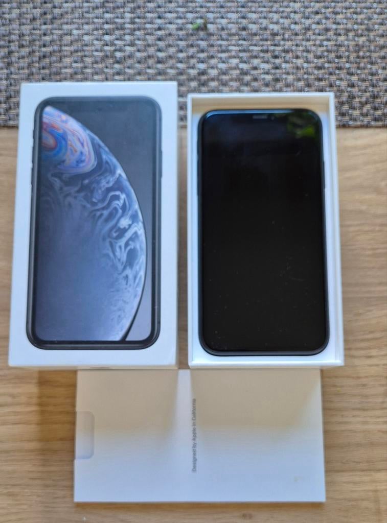 Apple iPhone XR - 64GB - Zwart - Met Originele Doos, Télécoms, Téléphonie mobile | Apple iPhone, Enlèvement ou Envoi, Noir, 64 GB