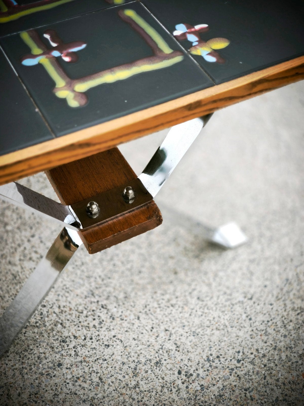 table basse Adri vintage, Belgique année 1970s, Ophalen, Gebruikt, Rechthoekig, Vintage