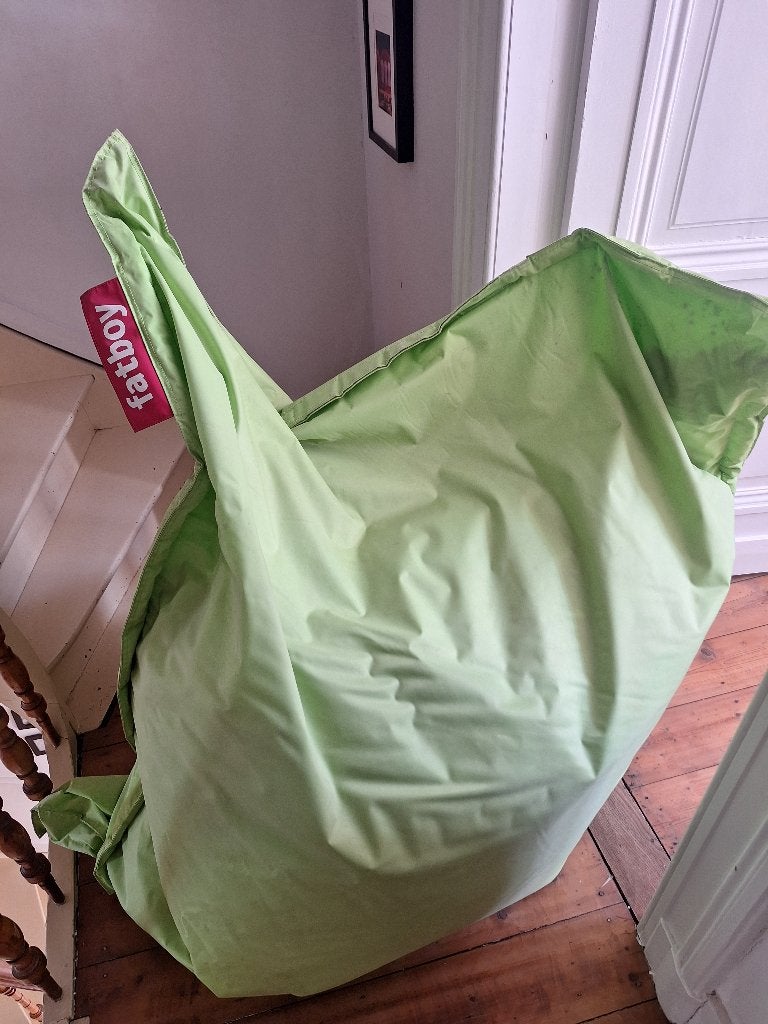 Fatboy zitzak groen, Ophalen, Gebruikt, Groen, Zitzak