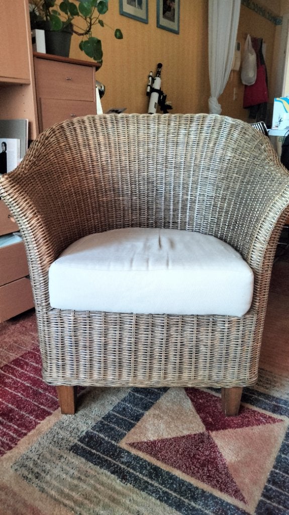 Rieten zetel, Ophalen, Gebruikt, Eenpersoons, Minder dan 75 cm