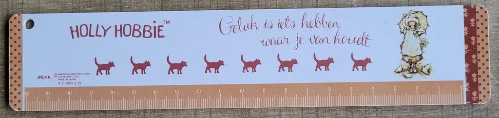 Holly Hobbie: oude meetlat (20 cm), Ophalen of Verzenden, Overige typen