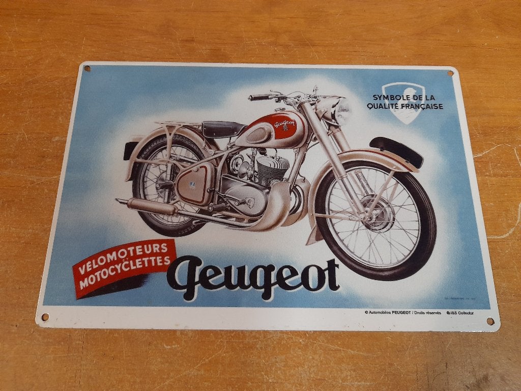 plaque metal peugeot 30x20, Collections, Enlèvement ou Envoi, Utilisé, Autres types