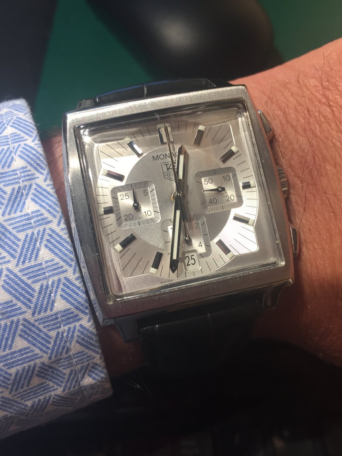 Tag Heuer Monaco silver edition, Enlèvement ou Envoi, Comme neuf, TAG Heuer
