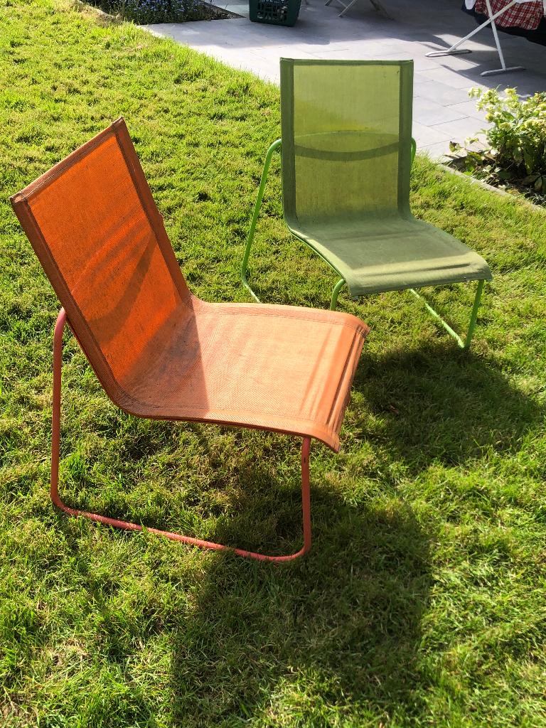 fauteuils de jardin, Ophalen, Gebruikt, Kunststof, Stapelbaar