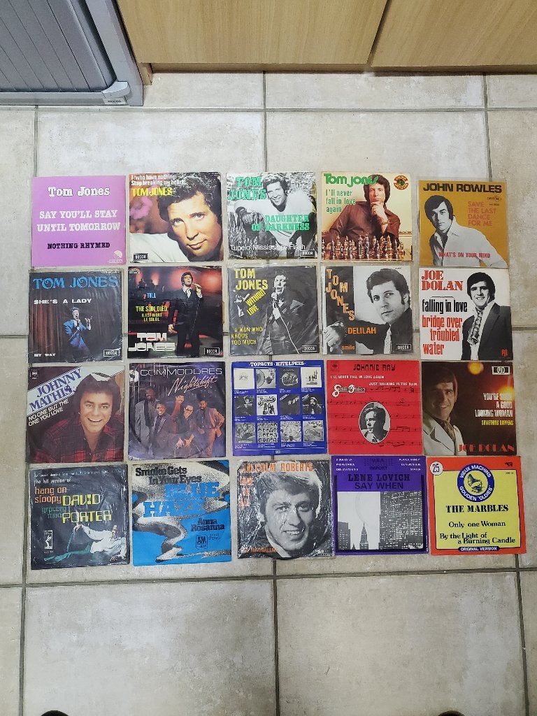 Lot de 20 disques 45 tours anglais vinyles faire offre non g, Enlèvement ou Envoi, Utilisé