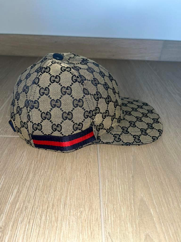 Gucci Pet Blauw Maat S/M, Ophalen, Nieuw, Pet