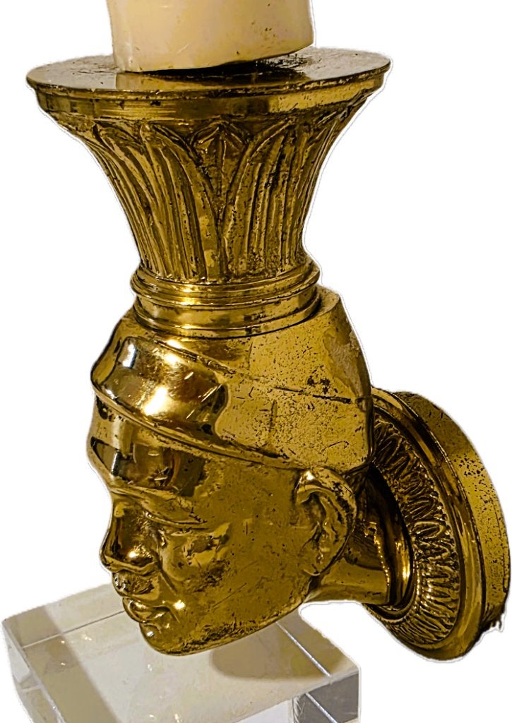 Wandlamp met Moor, volledig massief., Ophalen of Verzenden, Zo goed als nieuw, Wandlamp