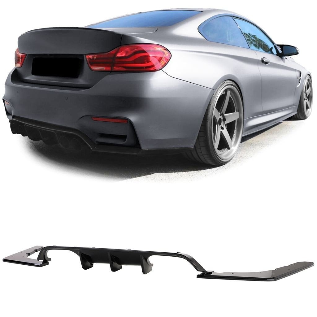 Sport Diffuser Glans Zwart Voor Bmw M3 M4 F80 F82 F83, Envoi