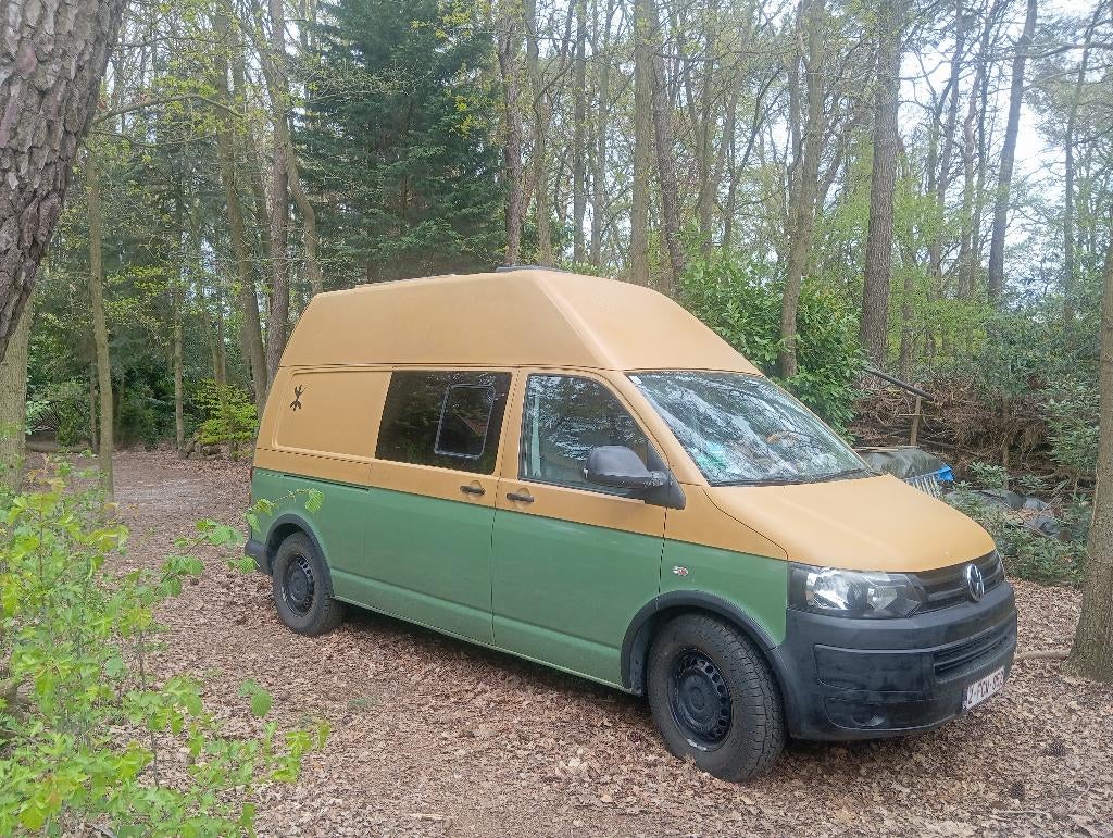 Camping-car 4x4 VW Transporter T5, Autos, Volkswagen, Particulier, Transporter, 4x4, Airbags, Vitres électriques, Radio, Porte coulissante