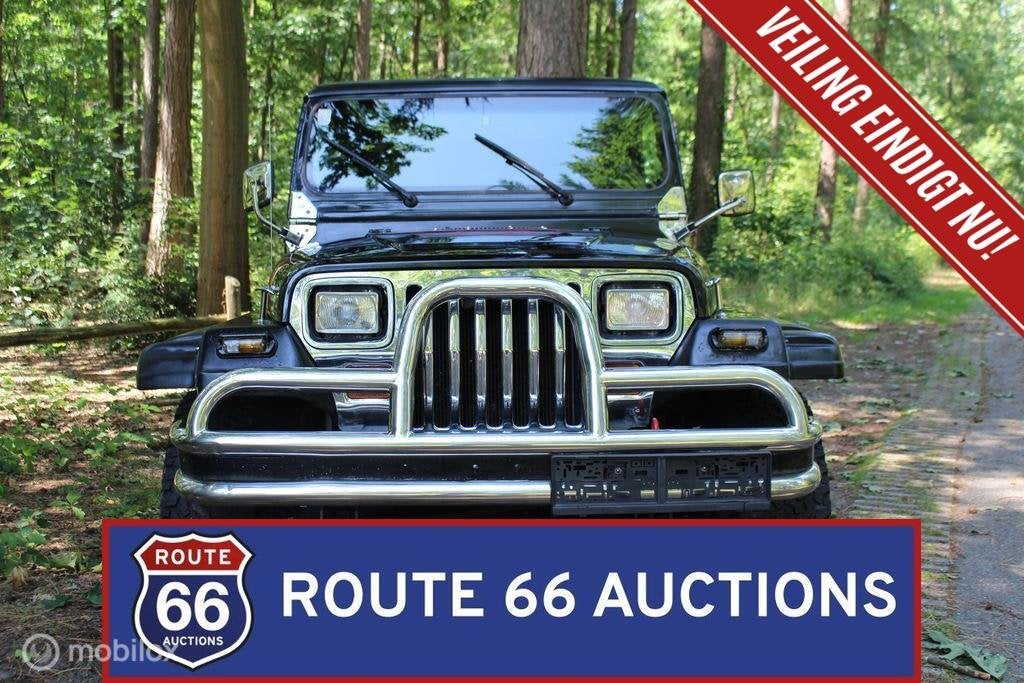 Jeep Wrangler YJ 2.5 | 1992 | Route 66 Auctions, Autos, Jeep, Achat, Entreprise, Boîte manuelle