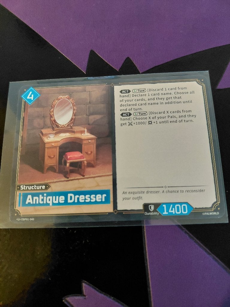 Palworld: Antique Dresser - <U> EBP01-040 (PRISTINE), Enlèvement ou Envoi, Neuf, Carte(s) à jouer