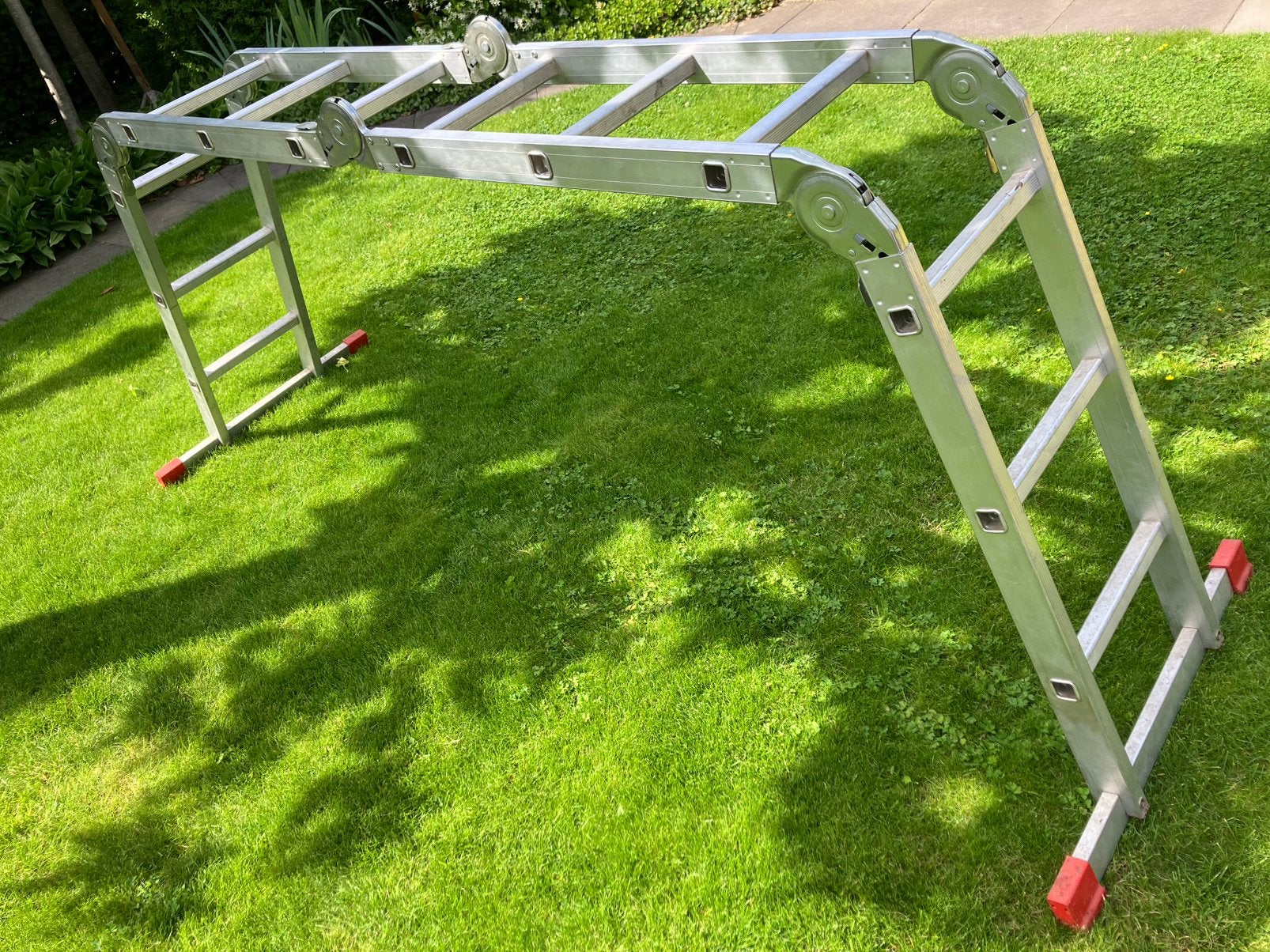 Vouwladder, Doe-het-zelf en Bouw, Ladders en Trappen, Ophalen, Zo goed als nieuw, Ladder, Opvouwbaar of Inschuifbaar