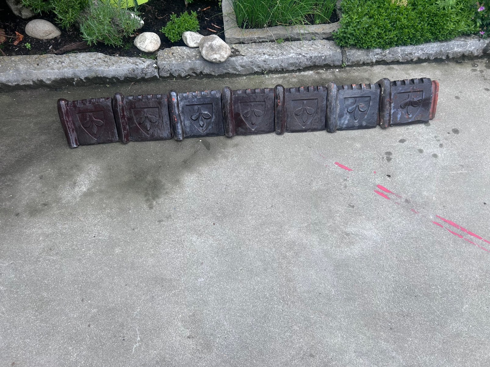 Oude glazuurde nokken, Ophalen