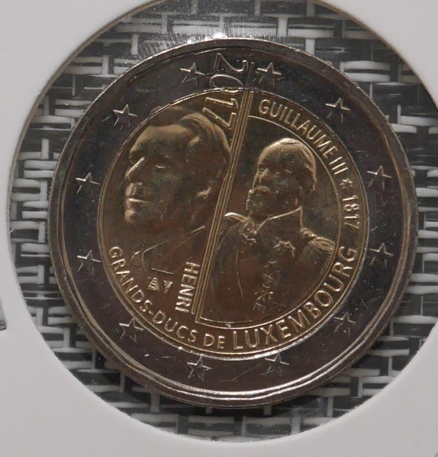 2 Euro Commémorative Luxembourg 2017, Timbres & Monnaies, Monnaies | Europe | Monnaies euro, Enlèvement ou Envoi, Luxembourg, 2 euros