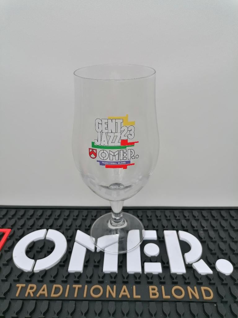 Omer glas jazz Gent 2023, Verzamelen, Glas en Drinkglazen, Ophalen