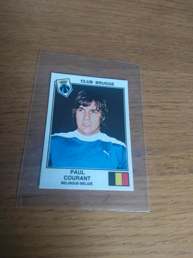 Panini sticker Euro Football 79 Paul Courant Club Brugge, Collections, Articles de Sport & Football, Enlèvement ou Envoi