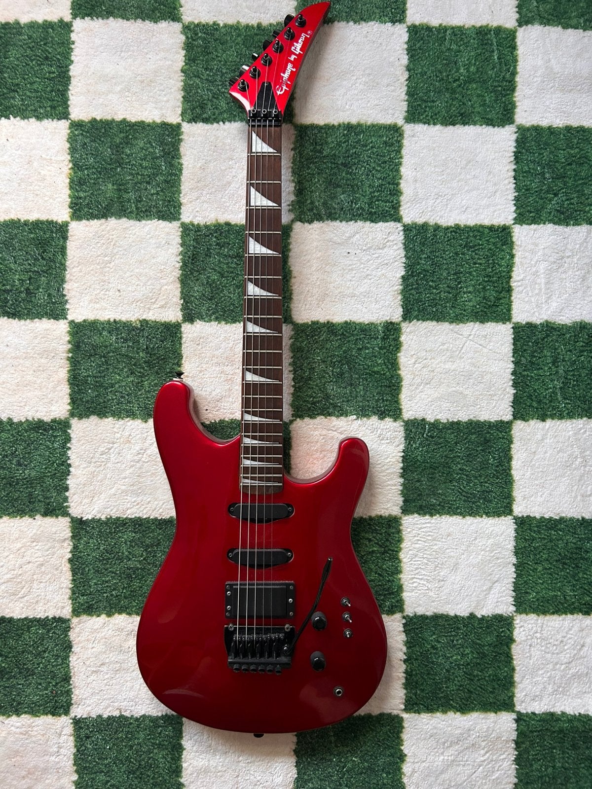Gibson Epiphone Stratocaster, 1980's, Cherry Apple Red, Enlèvement, Comme neuf