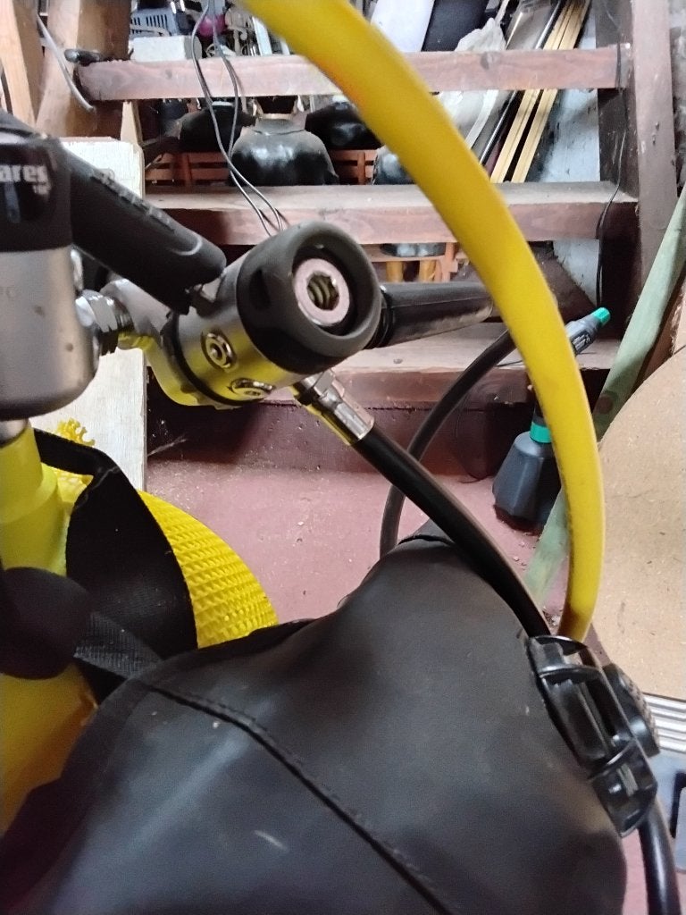 Bouteille de plongée avec accessoires, Enlèvement, Bouteille de plongée