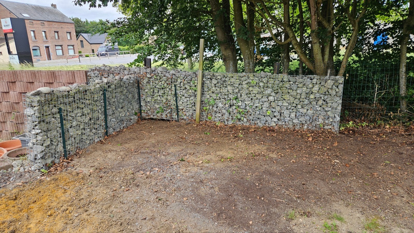 Mur de gabions