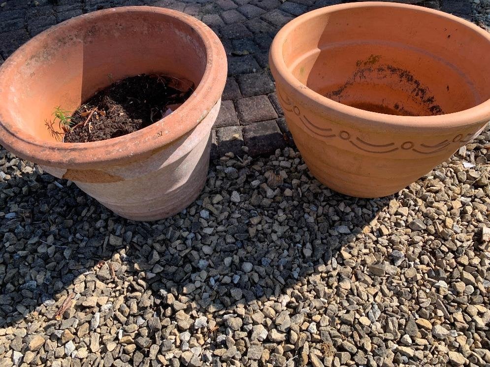terra cotta potten, Gebruikt, Rond, Minder dan 40 cm, Binnen
