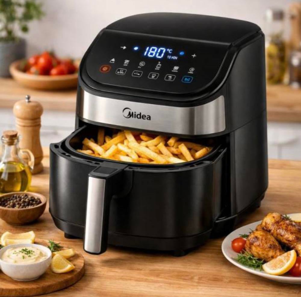 NIEUW Airfryer Midea Spacemaster (6L inhoud), Ophalen, Nieuw, Airfryer