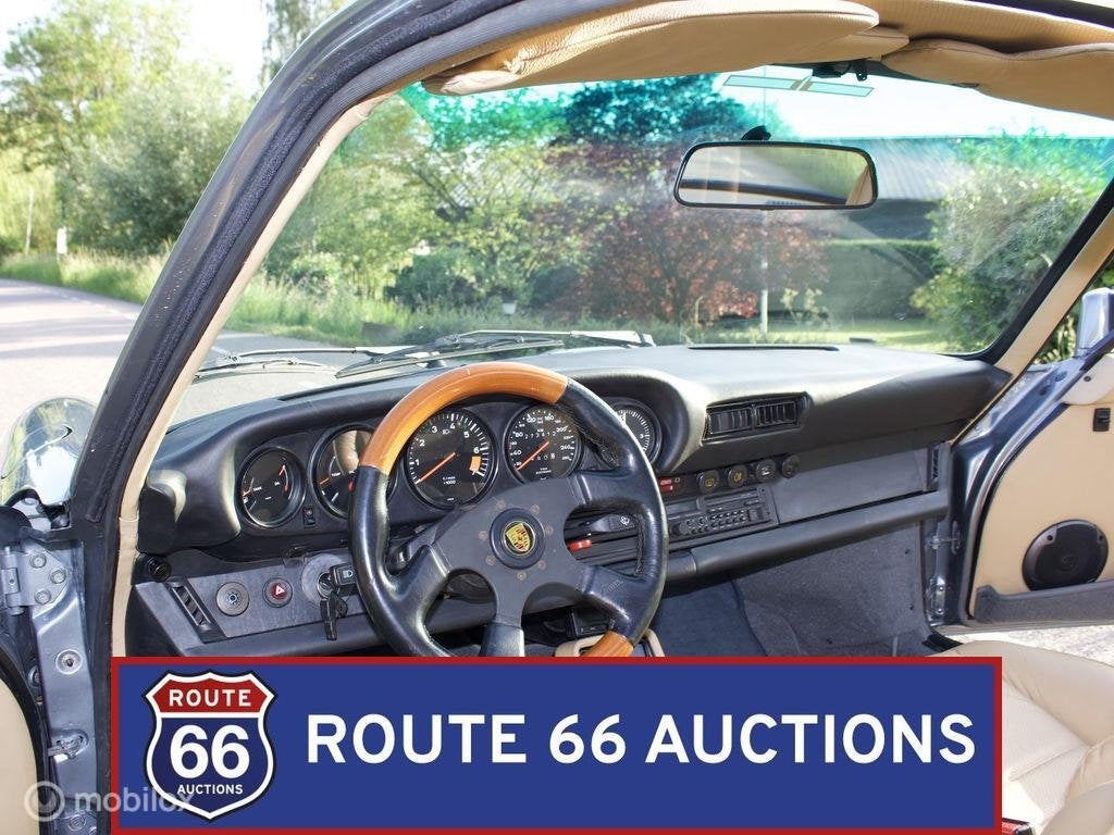 Porsche 911 Carrera | 1985 | Route 66 Auctions, Auto's, Zwart, Bedrijf, Overige carrosserie, Porsche