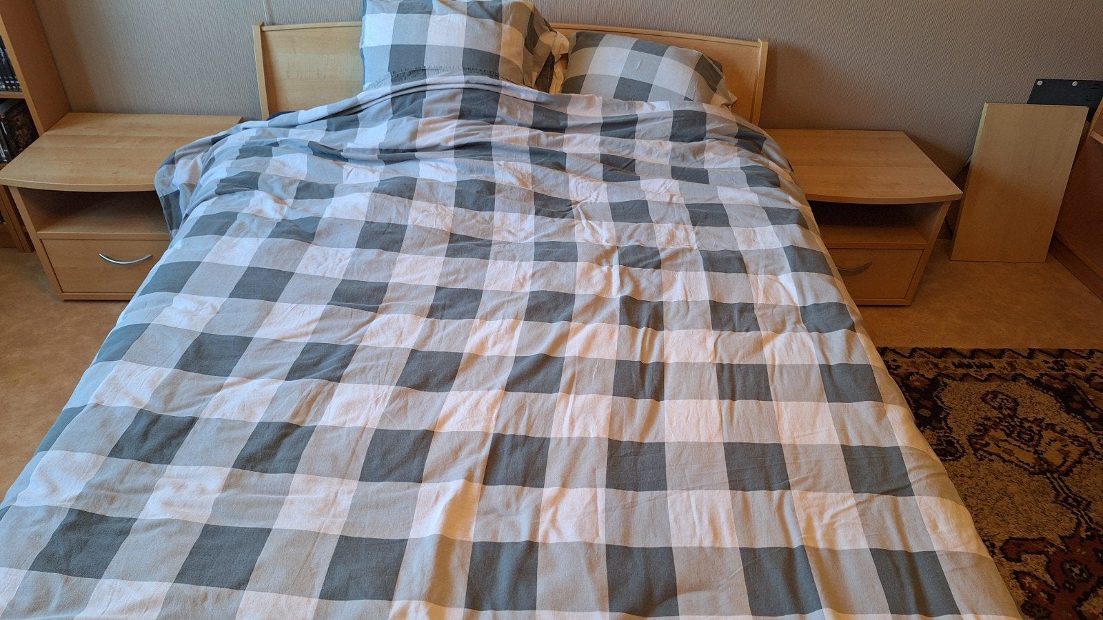 Bed + 2 nachtkastjes, Maison & Meubles, Chambre à coucher | Chambres à coucher complètes, Enlèvement