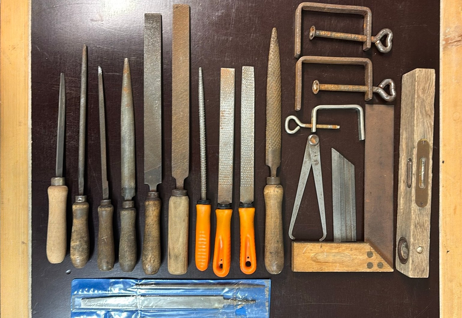 Lot hout en ijzer vijlen, Doe-het-zelf en Bouw, Ophalen of Verzenden, Gebruikt