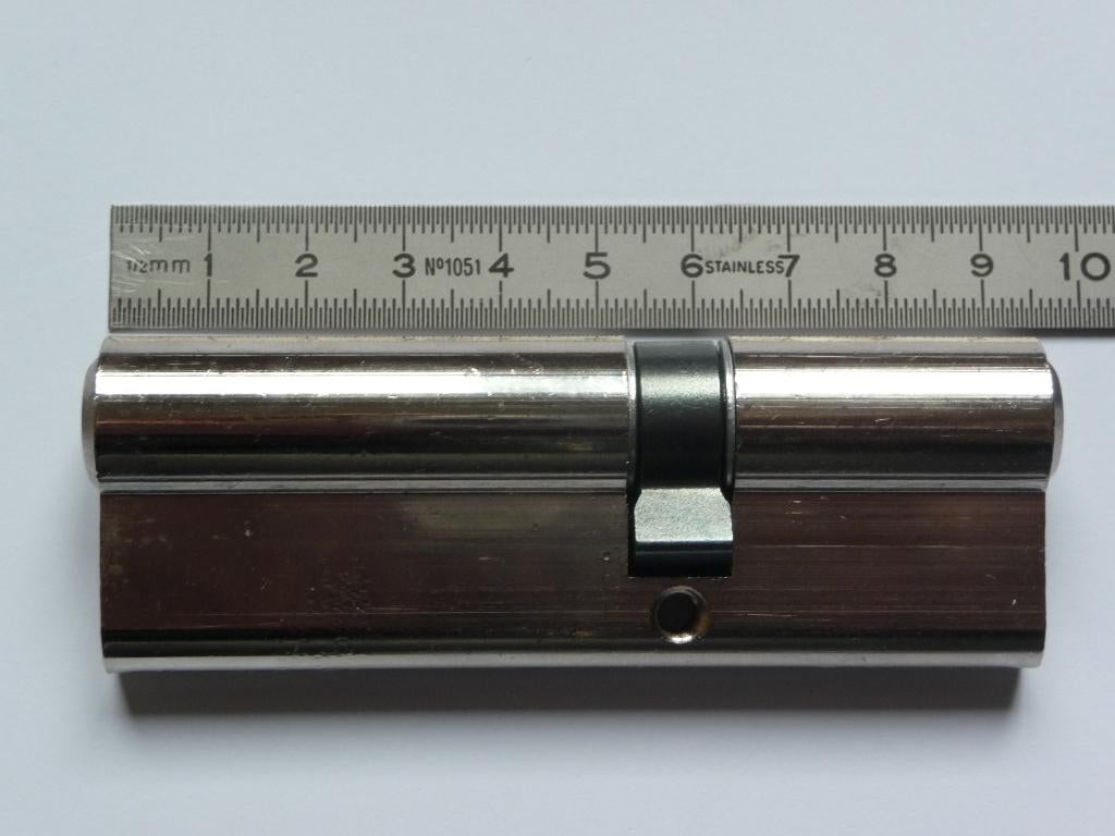 Cilinderslot SOBINCO, Doe-het-zelf en Bouw, Hang- en Sluitwerk, Ophalen, Zo goed als nieuw, Inox, Slot