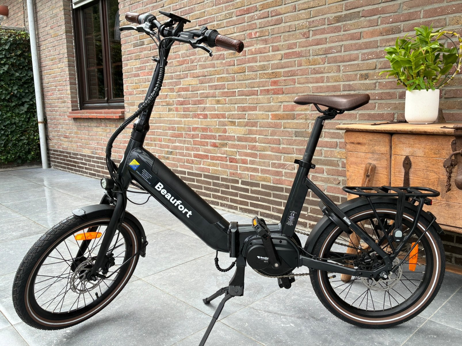 Beaufort Billy elektrische plooifiets - Slechts 112 km!, Versnellingen, Zo goed als nieuw, Totaal opvouwbaar, Schijfrem