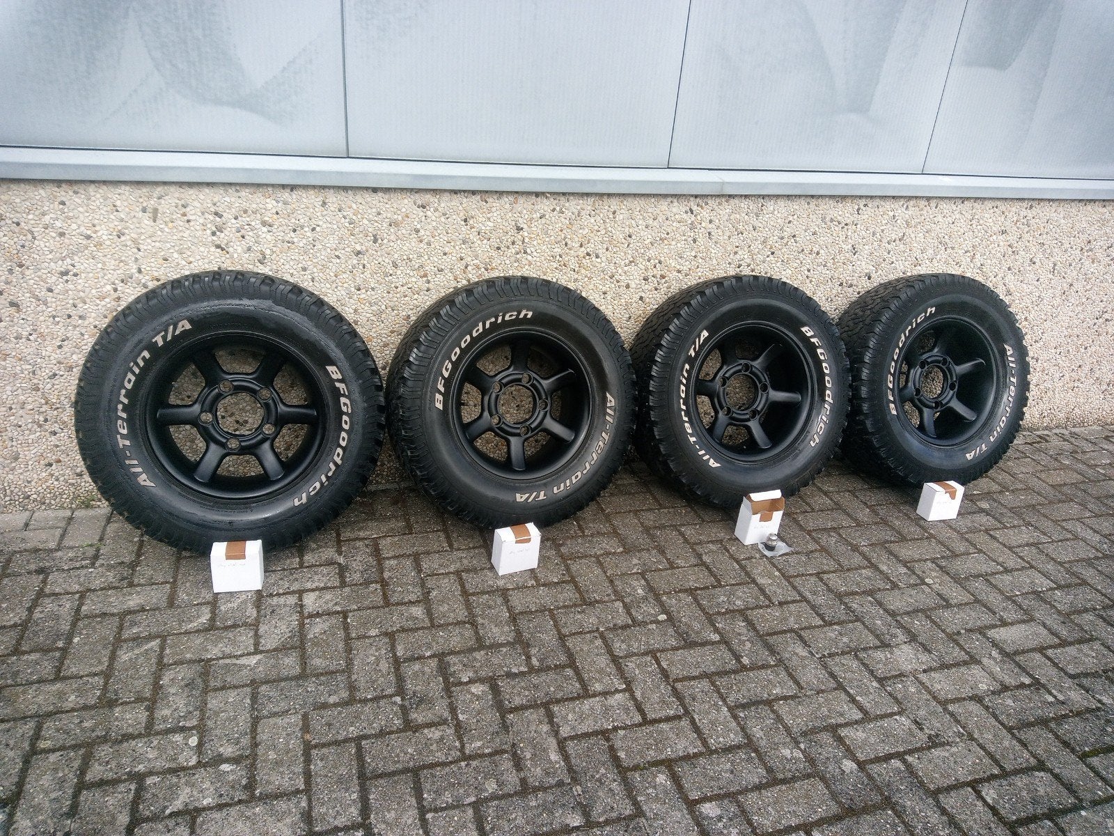 Landrover Borbet velgen, banden, moeren, Auto-onderdelen, Ophalen, Gebruikt, 16 inch, 265 mm