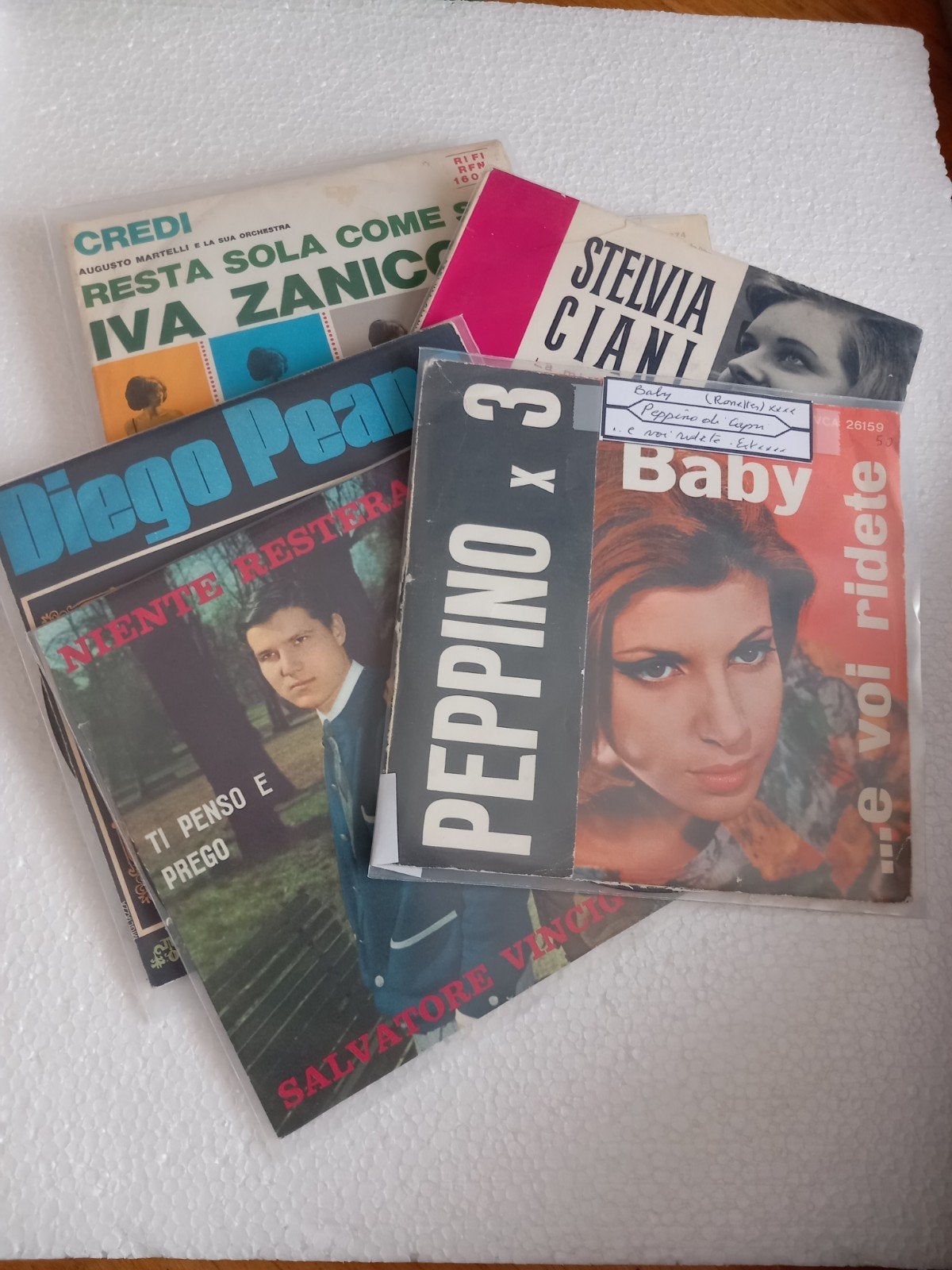 9 ITALIANO + 1 SPAIN .OLDIES POP-CORN 10 X 45T, Enlèvement ou Envoi, Pop