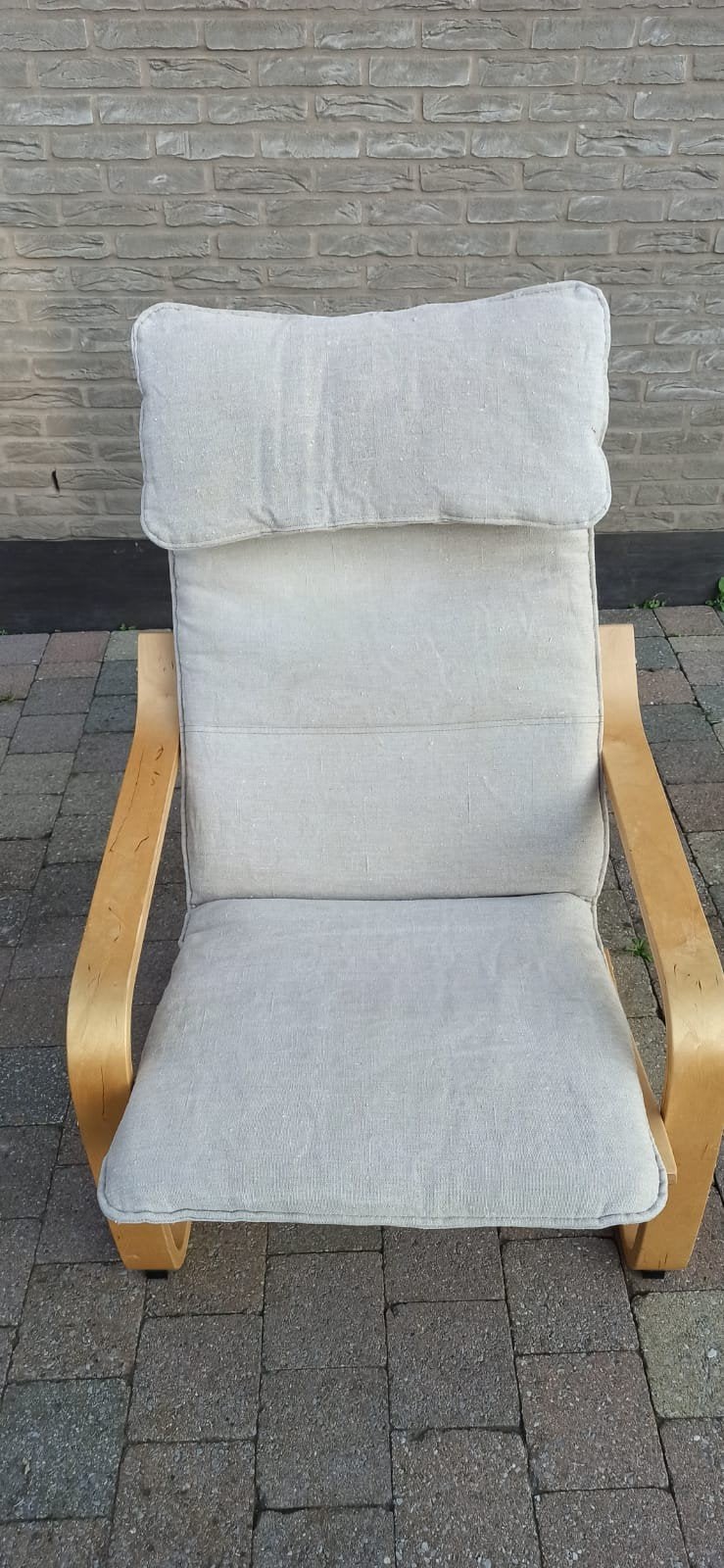Fauteuil IKEA POÄNG vintage – Structure bouleau et coussin 1, Enlèvement, Bois