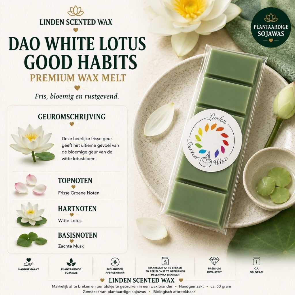 Waxmelts DAO WHITE LOTUS Good Habits, rituels de parfumerie, Enlèvement ou Envoi, Autres marques, Bougie, Cire