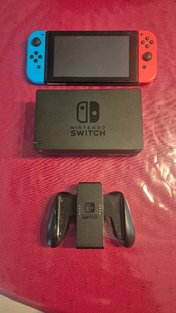 Nintendo Switch V2, Games en Spelcomputers, Ophalen, Zo goed als nieuw, Met 2 controllers, Switch 2019 Upgrade