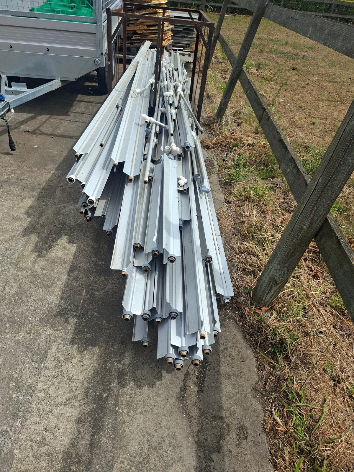 vlinder verwarmingsbuizen, Ophalen, Gebruikt, Aluminium