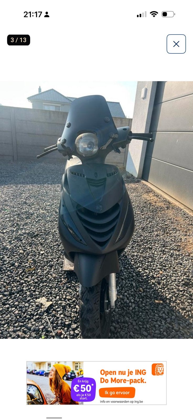 Zip 70cc athena, Enlèvement, Comme neuf, Zip