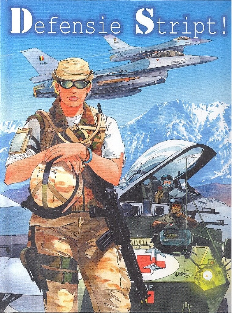 Defensie stript - Hardcover., Eén stripboek, Ophalen of Verzenden, Zo goed als nieuw